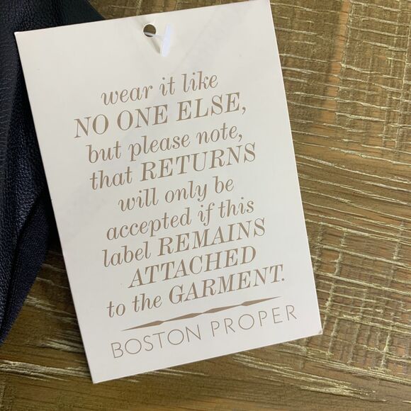 Boston Proper sleeveless faux leather dress black size 2 - Picture 4 of 8